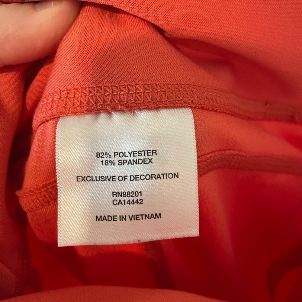NWOT Mondetta Scalloped Coral Leggings - Picture 8 of 9
